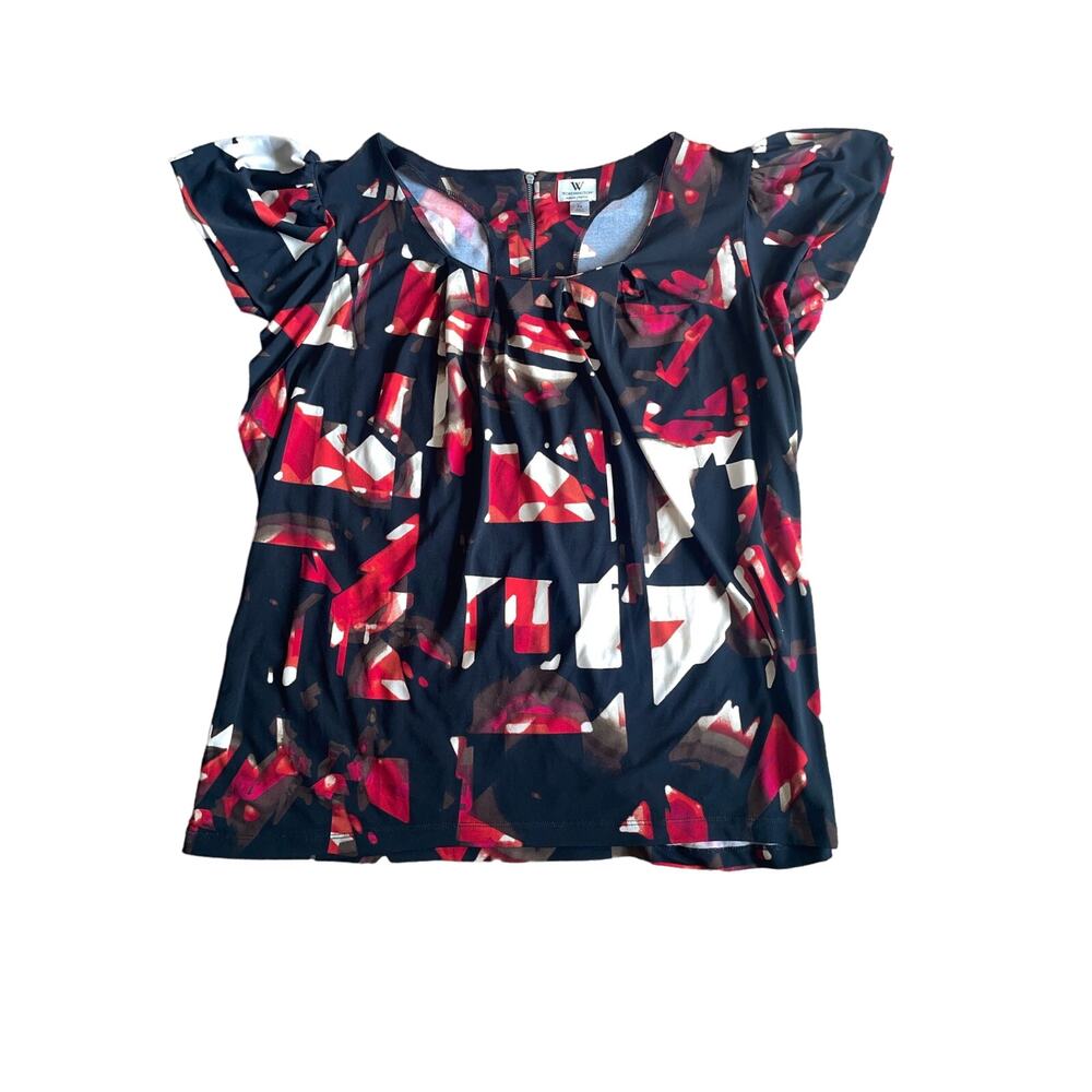 Worthington Geometric Print Blouse - Size 2X **.